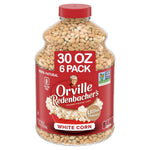 Orville Redenbacher's White Corn Popcorn Kernels, 6g Fiber, 30 oz, Pack of 6