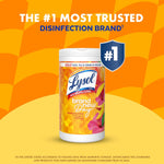 LYSOL Disinfecting Wipes, All Purpose Cleaner, Multi-Surface Antibacterial Cleaning Wipes, Household Cleaning Supplies, Dorm Essentials, Lavender + Mango Scents, 80 ct. (4 Pack)