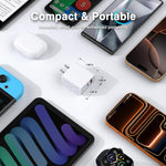 3 Pack USB C Wall Charger with Dual Ports for iPhone and iPad