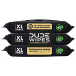 duke unscented extra-large adult wet wipes - 3 pack, 144 flushable wipes, septic and sewer safe