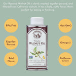 la tourangelle roasted walnut oil 16.9 fl oz plant-based omega-3 cooking baking beauty