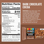 KIND Breakfast Protein Bars, Dark Chocolate Cocoa, Gluten Free, Low Sodium, 6 Count