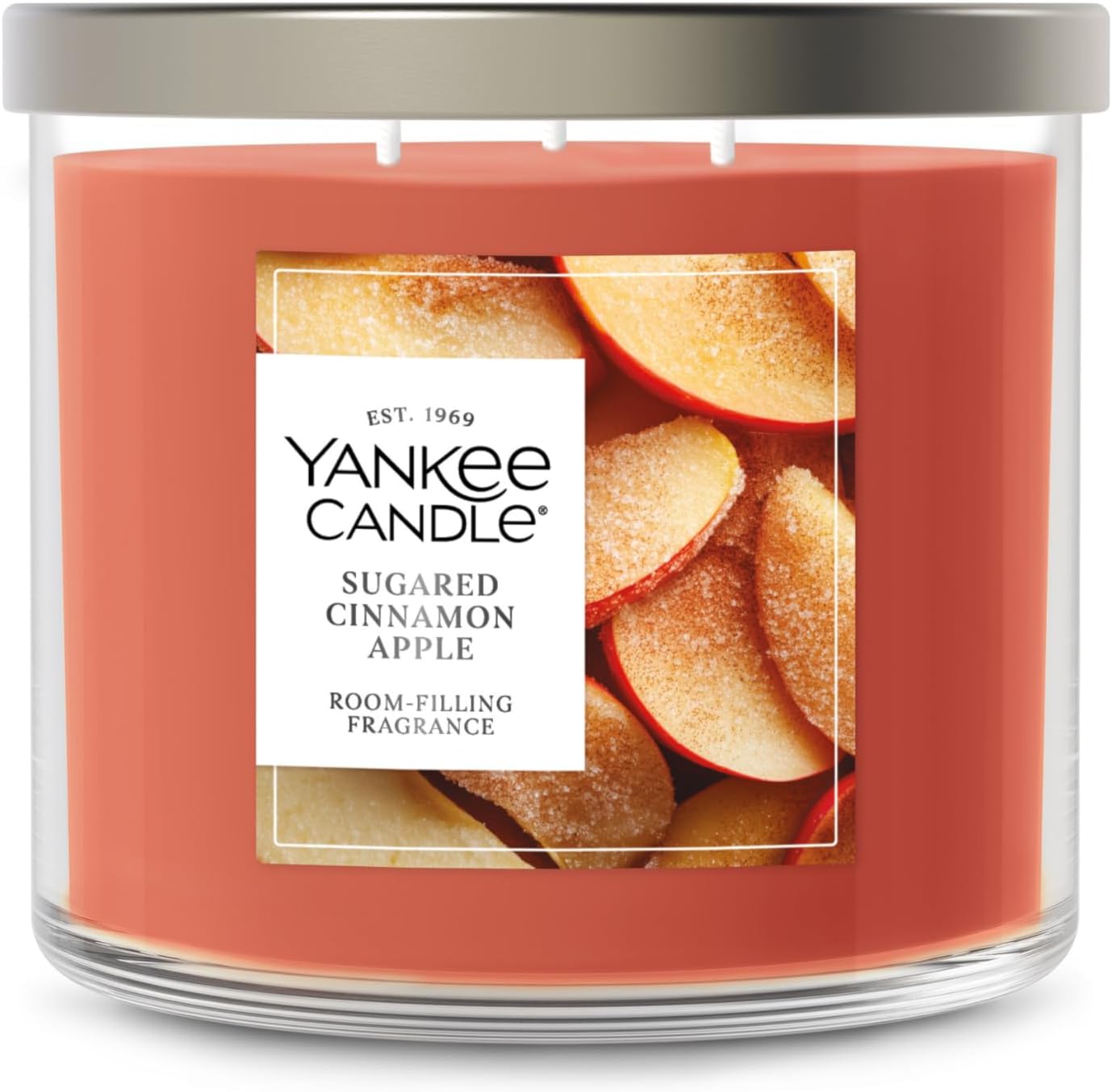 Yankee Candle Autumn Wreath, Fall Scented Candle, 22oz Large Jar with up to 150 Hour Burn Time