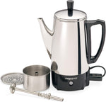 Presto 6-Cup Stainless-Steel Coffee Percolator for Small Households