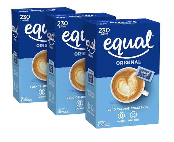 Equal 0-Calorie Sweetener Packets, Aspartame & Acesulfame-K, Zero Calorie Sugar Alternative, 800 Ct
