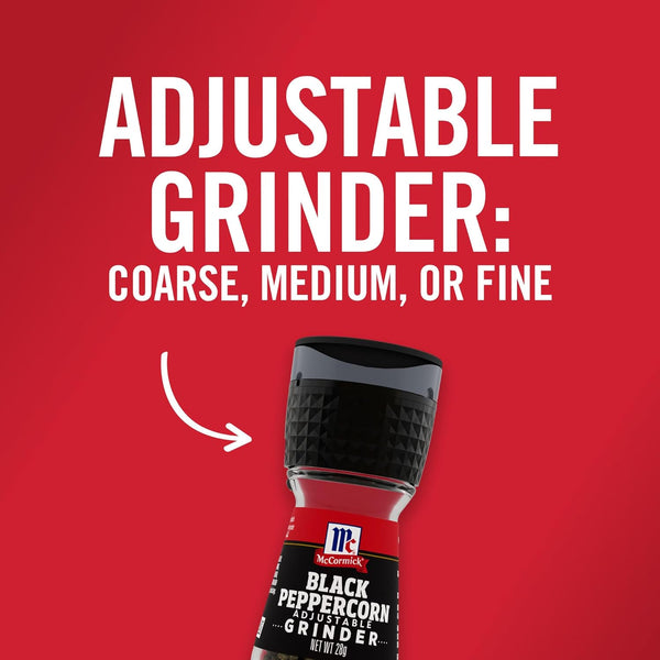 McCormick grinder essentials variety pack non gmo 6.47 oz, varieties include black peppercorn, himalayan pink salt, peppercorn medley & sea salt