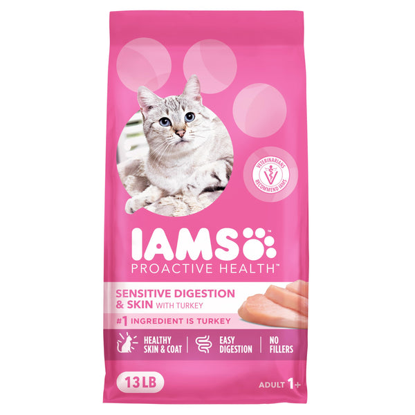 iams-proactive-health-adult-sensitive-digestion-skin-dry-cat-food-turkey-13-lb-bag