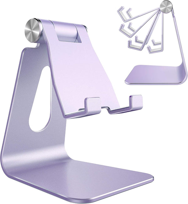 Adjustable Aluminum Phone Stand for Mobile Phones and E-Readers