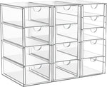 Acrylic Makeup Organizer with 13 Drawers for Storage and Organization
