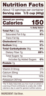 Bob's Red Mill Oat Bran Hot Cereal, 18oz (Pack of 4), Non GMO, Vegan, Kosher
