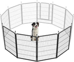FXW Rollick Unleashed Dog Playpen for Indoor, Yard, RV Camping, 24 inch 8 Panels for Small and Puppy Dogs, Black│Patented