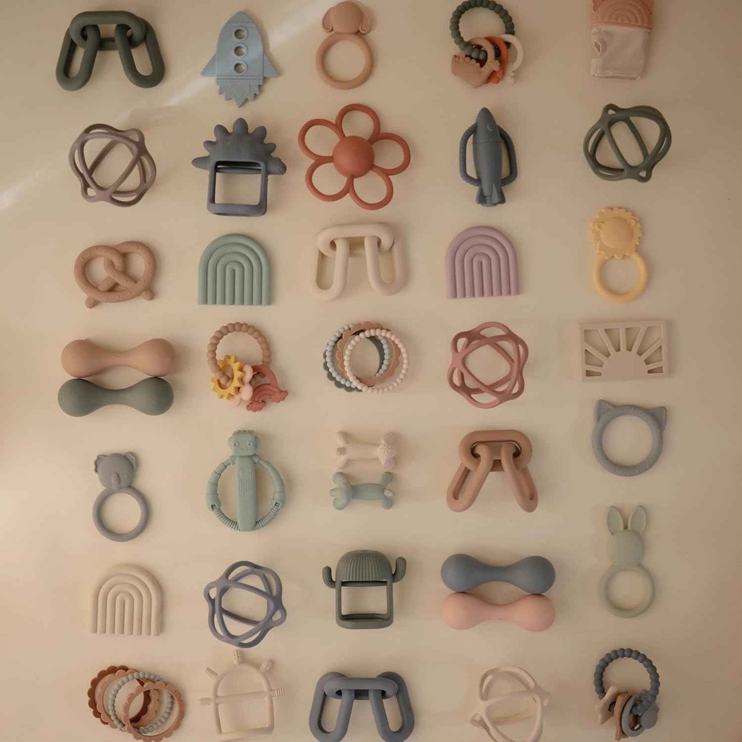 mushie Silicone Baby Teether Toy | Dog Figurine Teether