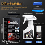 Car Headlight Restoration Polishing Kits with 6.3Fl.Oz Ceramic Coating Spray