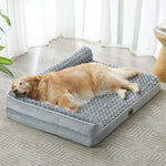 BFPETHOME orthopedic egg foam L-shaped dog bed for large dogs, waterproof sofa dog bed with removable washable cover