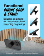 Elegant Ocean Style Expandable Collapsible Mobile Phone Grip Stand Holder for Smartphone Tablet Cell Phone Accessory (Sky Blue)