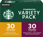 Starbucks K-Cup Coffee Pods Variety Pack 60 Count Keurig Compatible