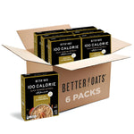 Better Oats 100 Calorie Maple & Brown Sugar Oatmeal Packets, Whole Grain with Flax Seeds and Rolled Grains, Cooks in 90 Seconds, Box of 10 Pouches (Pack of 6)