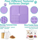 LUKITO Lick Mat 2 Pack with Suction Cups for Dogs and Cats Anxiety Relief and Boredom Reducer