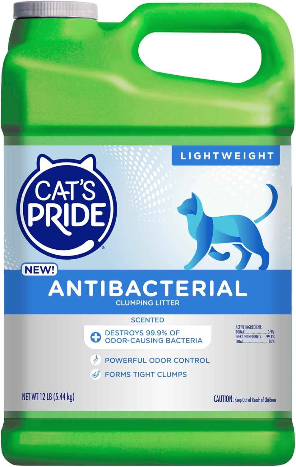 Cat's Pride Premium Lightweight Clumping Litter: Pure & Fresh - Up to 10 Days of Powerful Odor Control - Multi-Cat, Scented, 10 Pounds