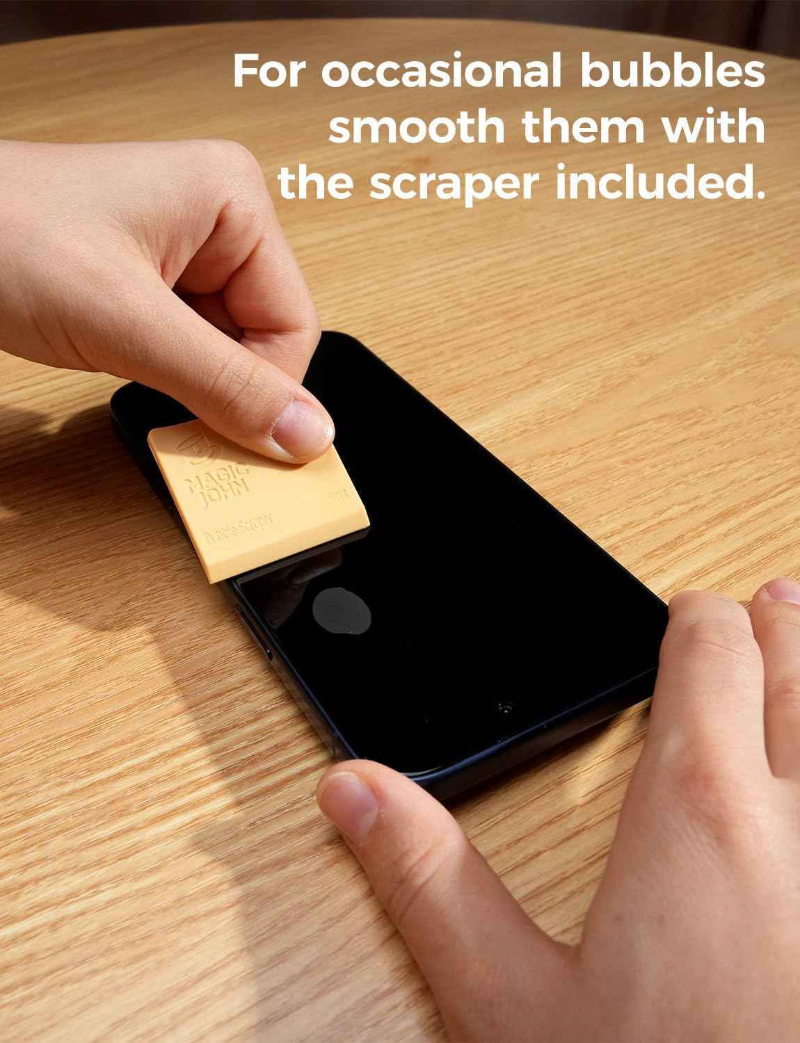 MAGIC JOHN 2 Pack for iPhone 17 Pro Max 6.9 inch Privacy Glass Screen Protector-[Anti-Spy] Auto Dust-Elimination, Bubble Free, Easy Installation, Daily Drop Protection