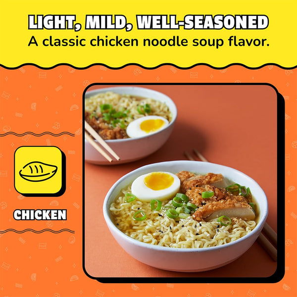 Maruchan Ramen Noodle Soup, Chicken Flavor - Quick & Easy Japanese-Style Instant Noodles