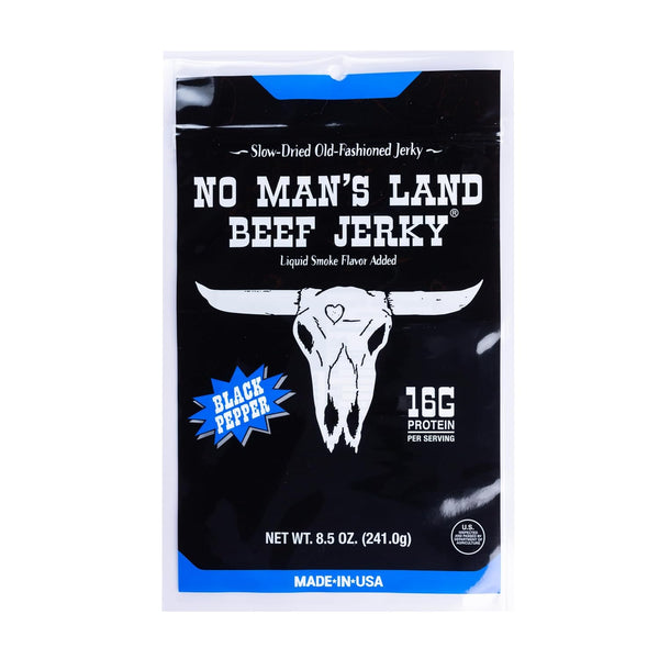 No Man's Land Beef Jerky, Fajita Lime Flavor, 16oz, Pack of 1