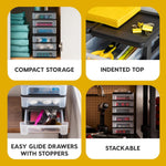 IRIS USA Plastic Stacking Desk Organizer for Home Office and Small Spaces