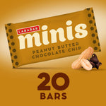 Larabar peanut butter chocolate chip mini bars, gluten free vegan, 20-count snack size