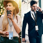 Phone Lanyard 2 Pack with Adjustable Neck Strap and Phone Patches for Smartphones