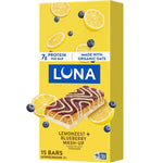 Luna Bar Mash-Ups LemonZest Blueberry Flavor 15 Pack Gluten Free Snack Bars