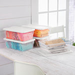 Sterilite 12-Pack 6 Quart Storage Boxes with Clear Plastic Bins and Snap-On Lids