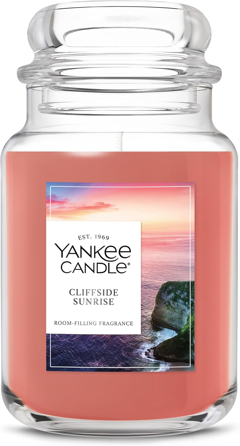 Yankee Candle, Warm Luxe Cashmere Fall Scented Candle, 22oz Large Jar with up to 150 Hour Burn Time