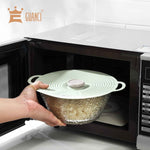 GUANCI 8 Pack Silicone Lids, Microwave Safe, Reusable, Heat Resistant, Fits Cups, Bowls, Pots, Pans, Stove Top, Oven, Fridge, Dishwasher