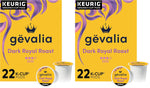 Gevalia Dark Royal Roast Dark Roast K-Cup Coffee Pods, 22-count box, Keurig compatible