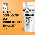 It's Just Pure Sodium Bicarbonate Baking Soda, 100% Food Grade, Non-GMO, Made in USA, 1.25 Pound