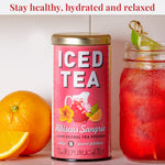 Hibiscus Sangria Iced Herbal Tea, 8 Large Quart-Sized Pouches, Naturally Caffeine Free
