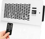 Built-in Register Booster Fan with Cover for Air Heat Vent with Fan,Fits 4"x10" Duct/Ceiling/Floor Vents, Improves AC & Heating/Cooling,Quiet 10-Speed Household/Bedroom Ventilation,smart,Bronze