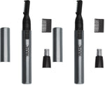wahl micro groomsman battery personal trimmer for hygienic grooming with rinseable interchangeable heads