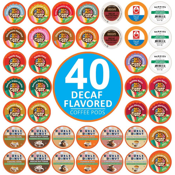 Crazy Cups Flavored Coffee Pods Variety Pack for Keurig K Cups Brewers