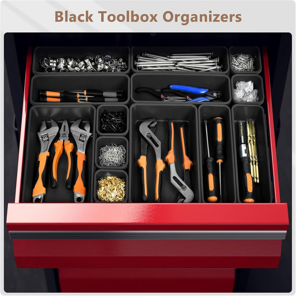 46Pcs & 5 Sizes Tool Box Organizer Tray Divider Set for Toolbox and Home