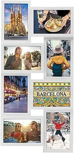 Melannco 18x23 Inch Black Collage Picture Frame - Multi-photo Frame with 12 Openings - Six 6x4 and Six 4x6 Slots - Wall Mounted Gallery Frame for Family Photos - Home Decor Multi-picture Frame