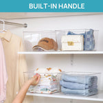 Extra Large Clear Plastic Storage Bins for Pantry Closet Laundry Room Organization