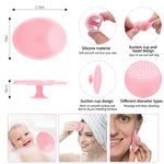 Silicone face scrubber set with 6 exfoliating brushes and lip mask tools, gentle on all skin types, blackhead removal