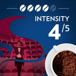 Lavazza Opera Intenso 12oz Ground Coffee, Dark Roast, Arabica and Robusta Beans, Ideal for Drip Brewers, Bold and Balanced Taste
