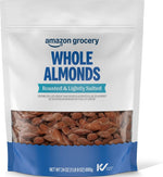 Amazon Grocery, Whole Almonds, Roasted & Lightly Salted, 24 Oz (Previously Happy Belly, Packaging May Vary)