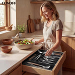 Extra Large Silverware Organizer for Kitchen Drawers and Utensil Holder