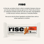 Rise Whey Protein Bars - Honey Cinnamon, 18g Protein, Gluten-Free, Soy-Free