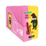 BEAR Real Fruit Snack Splits - Gluten Free, Vegan, and Non-GMO - Variety Pack (Apple/Strawberry, Raspberry/Pineapple)– Healthy School And Lunch Snacks For Kids And Adults, 0.7 Ounce (Pack of 20)