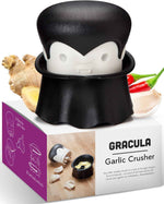 OTOTO garlic crusher and mincer for ginger, nuts, chili, herbs and goth kitchen gifts with twist top manual press peeler