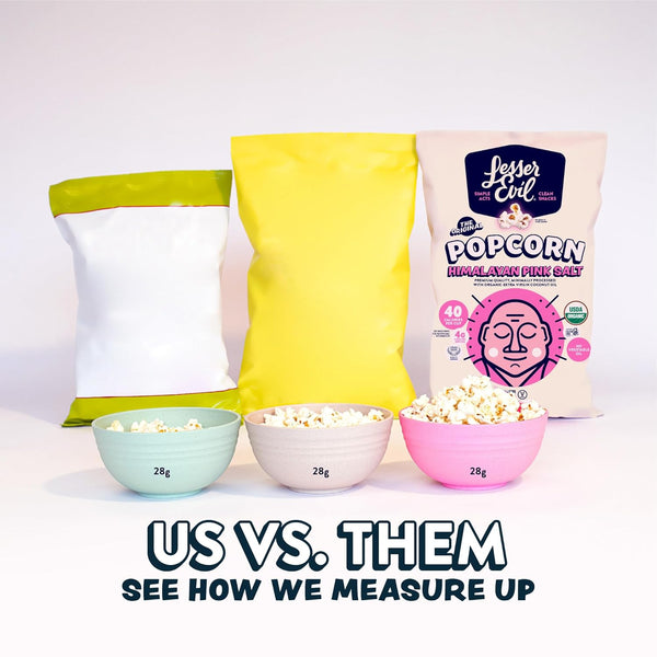 Organic Popcorn in 3 Pack, 4.6 Oz Each, Minimally Processed, No Vegetable Oil